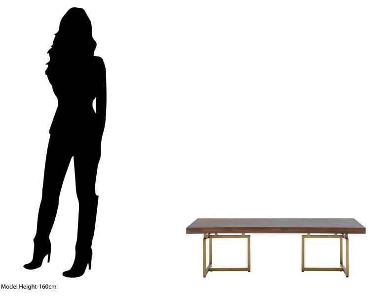 Brązowy okrągły stolik 60x120 cm Brando – Premier Housewares