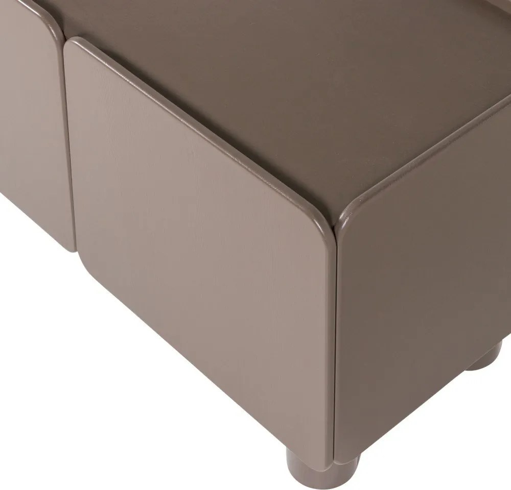 Brązowa szafka pod TV z litego drewna sosnowego 200x58x45 cm Root – WOOOD