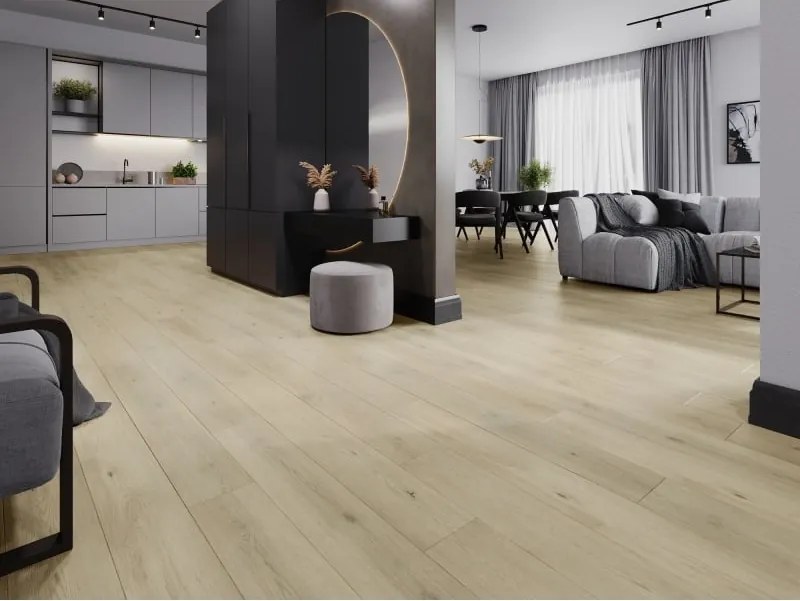 Mexen Calera panele winylowe 1240 x 182 mm SPC 6,5 mm, podkład IXPE 1,5 mm, 4 V-Fuga, Dąb - F1020-1240-182-505-4V1-01