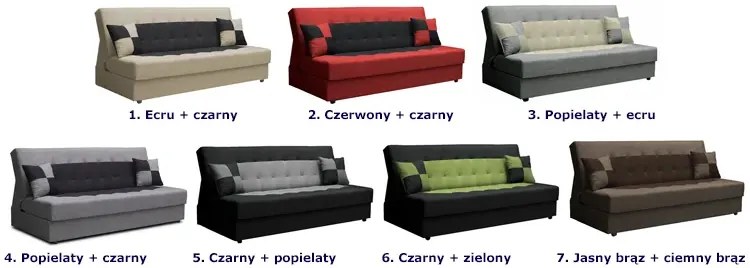 Wersalka rozkładana jasny brąz + ciemny brąz B0-M74