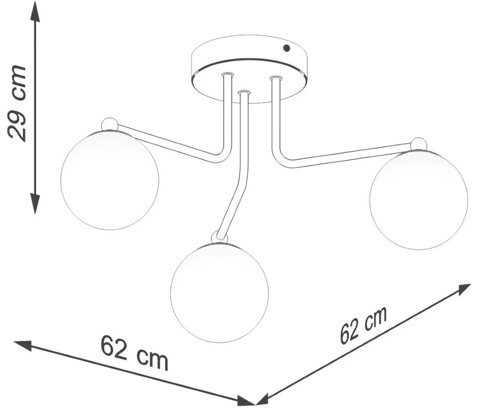 Biała lampa sufitowa Beam – Nice Lamps