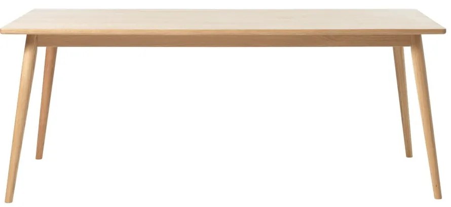 Rozkładany stół z blatem w dekorze dębu w naturalnym kolorze 190x90 cm Barrali – Unique Furniture