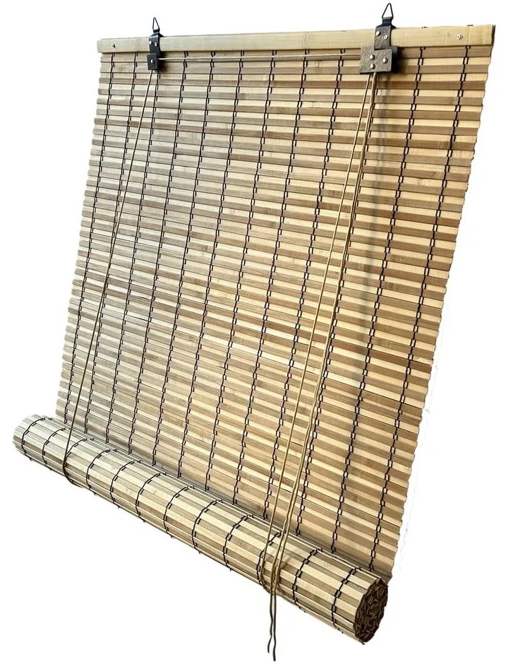 Bambusowa roleta w naturalnym kolorze 120x160 cm Java – Gardinia
