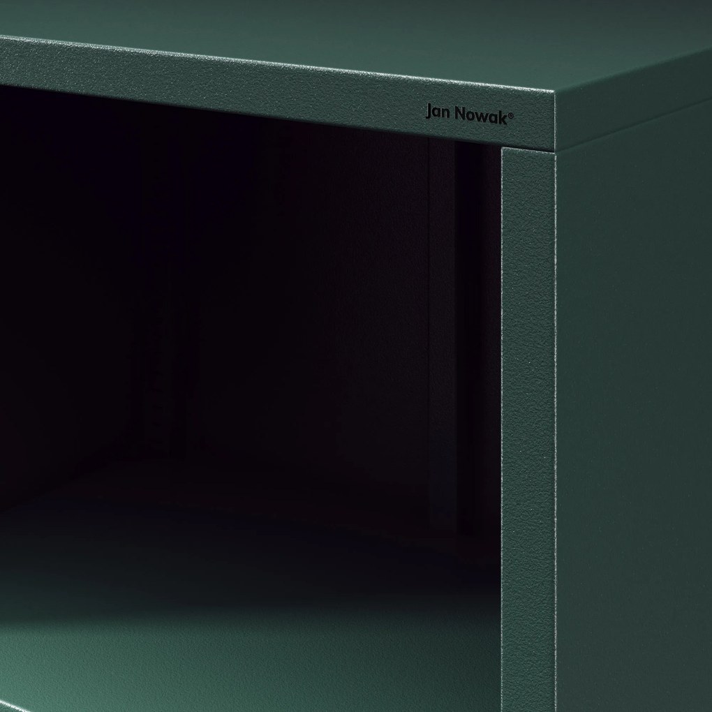 Regał na książki MARIO, 500 x 1800 x 350 mm, Modern: butelkowa zieleń