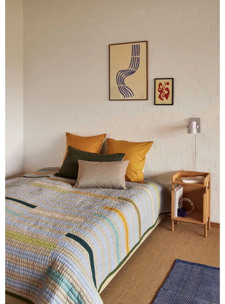 Zielona bawełniana narzuta na łóżko dwuosobowe 260x260 cm Twist – Hübsch