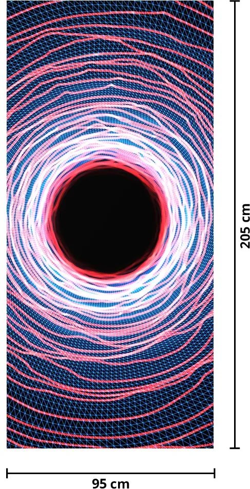 Fototapeta na drzwi - Abstrakcja koło (95x205cm)