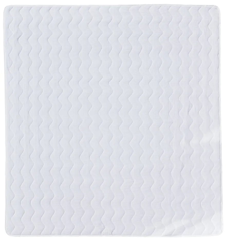 Biała muślinowa narzuta pikowana 210x240 cm Plain Muslin – Butter Kings