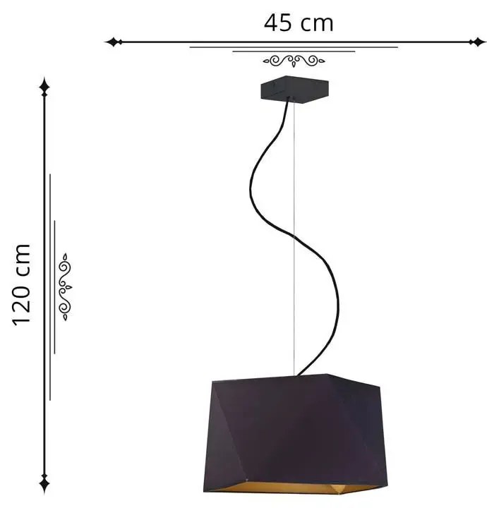 Regulowana lampa wisząca glamour - C7-F90
