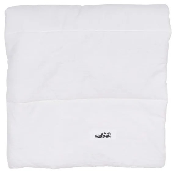 Biały bawełniany rożek niemowlęcy 75x75 cm – Malomi Kids