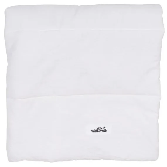 Biały bawełniany rożek niemowlęcy 75x75 cm – Malomi Kids