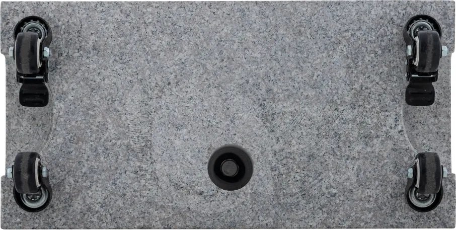 Doppler Granitowy stojak balkonowy 25 kg z uchwytem i kółkami