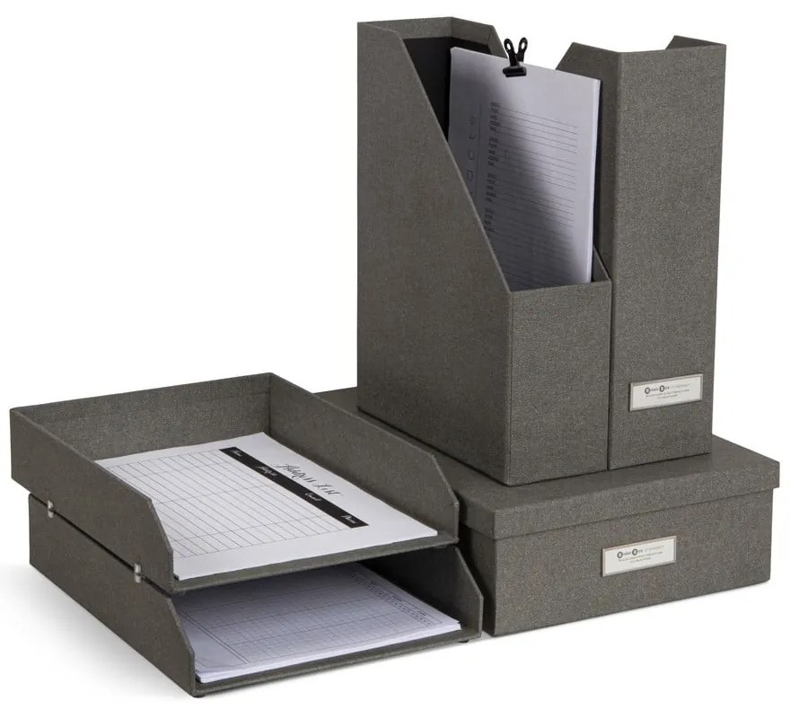 Kartonowe organizery na dokumenty zestaw 5 szt. Holger – Bigso Box of Sweden