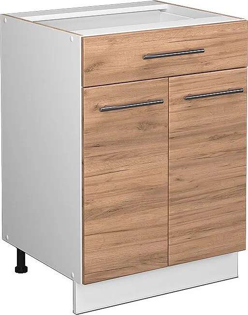 Szafka dolna do kuchni złoty dąb energetyczny 60x51.6x82 fame-line