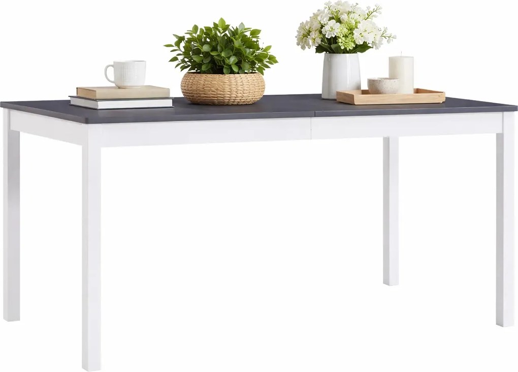 Biało-szary sosnowy stół W8-E80