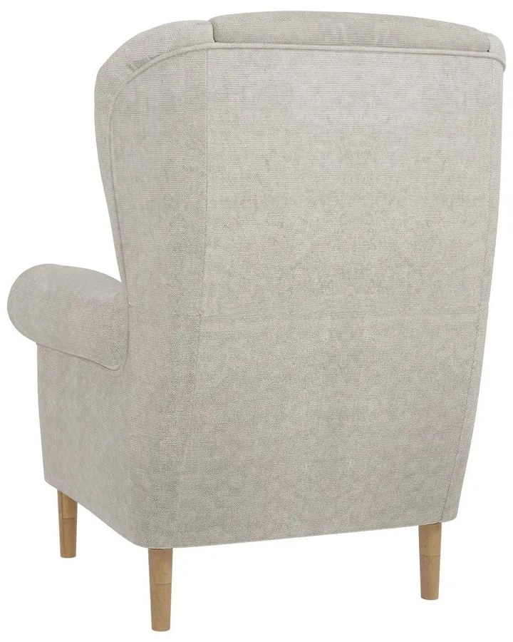 Beżowy fotel typu uszak Swan – Ropez