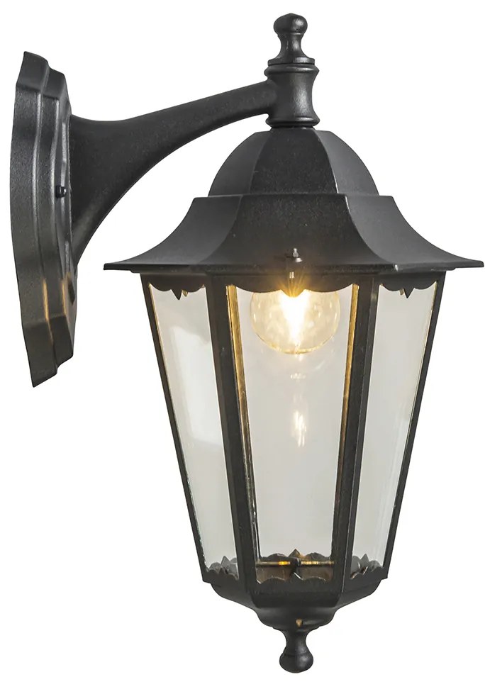 Zewnetrzna klasyczny Kinkiet / Lampa scienna zewnętrzny czarny IP44 - New Orleans down klasyczny/Antyczny Oswietlenie zewnetrzne