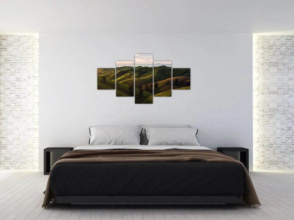 Obraz - Widok na tajskie wzgórza (125x70 cm)