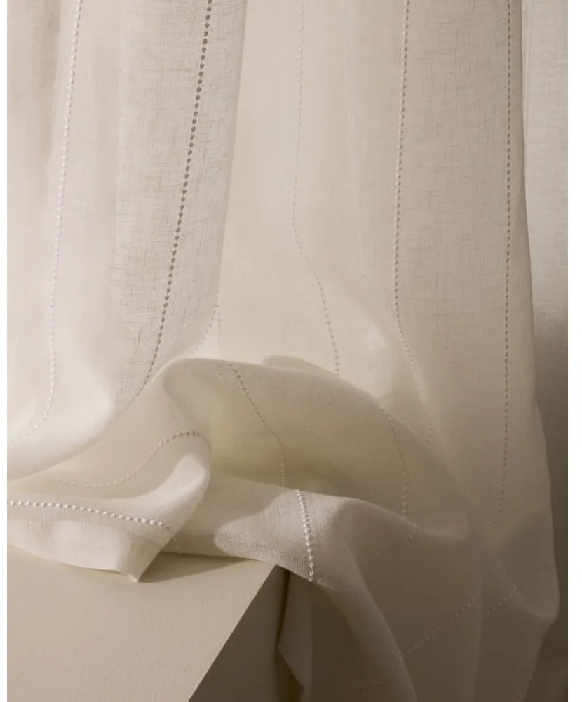 Biała zasłona 140x270 cm Glima – Kave Home