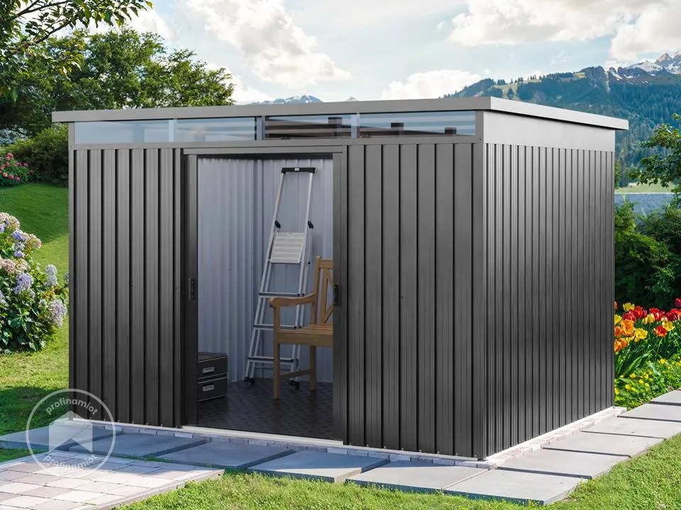 PRIMEYARD 260 x 200 cm Domek narzędziowy, szaroperłowy - (GFPV01012)