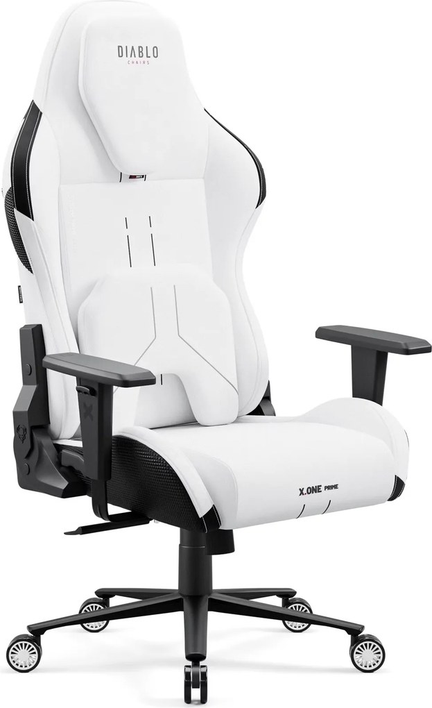 Fotel gamingowy materiałowy Diablo X-One Prime Normal Size, Ghosted White