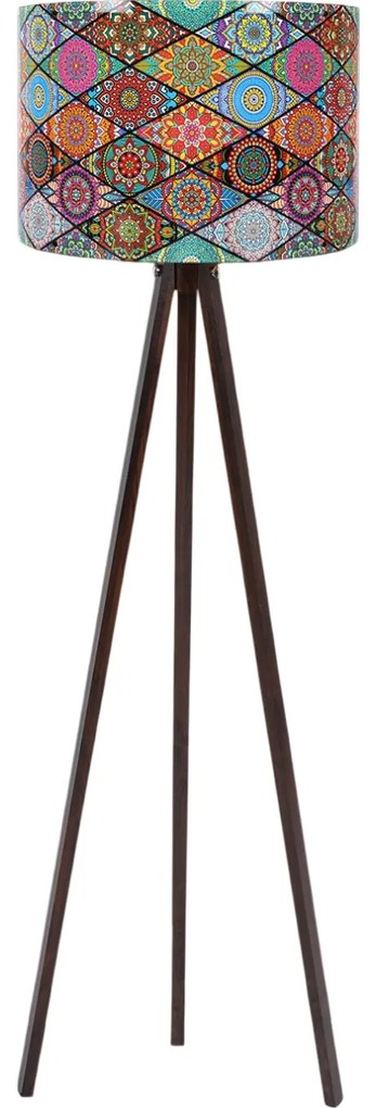 Lampa podłogowa Mandala 133, brązowy