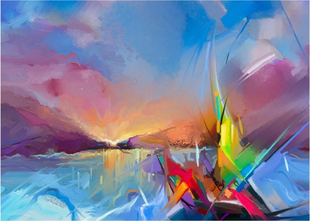 Obraz - Zachód słońca (70x50 cm)