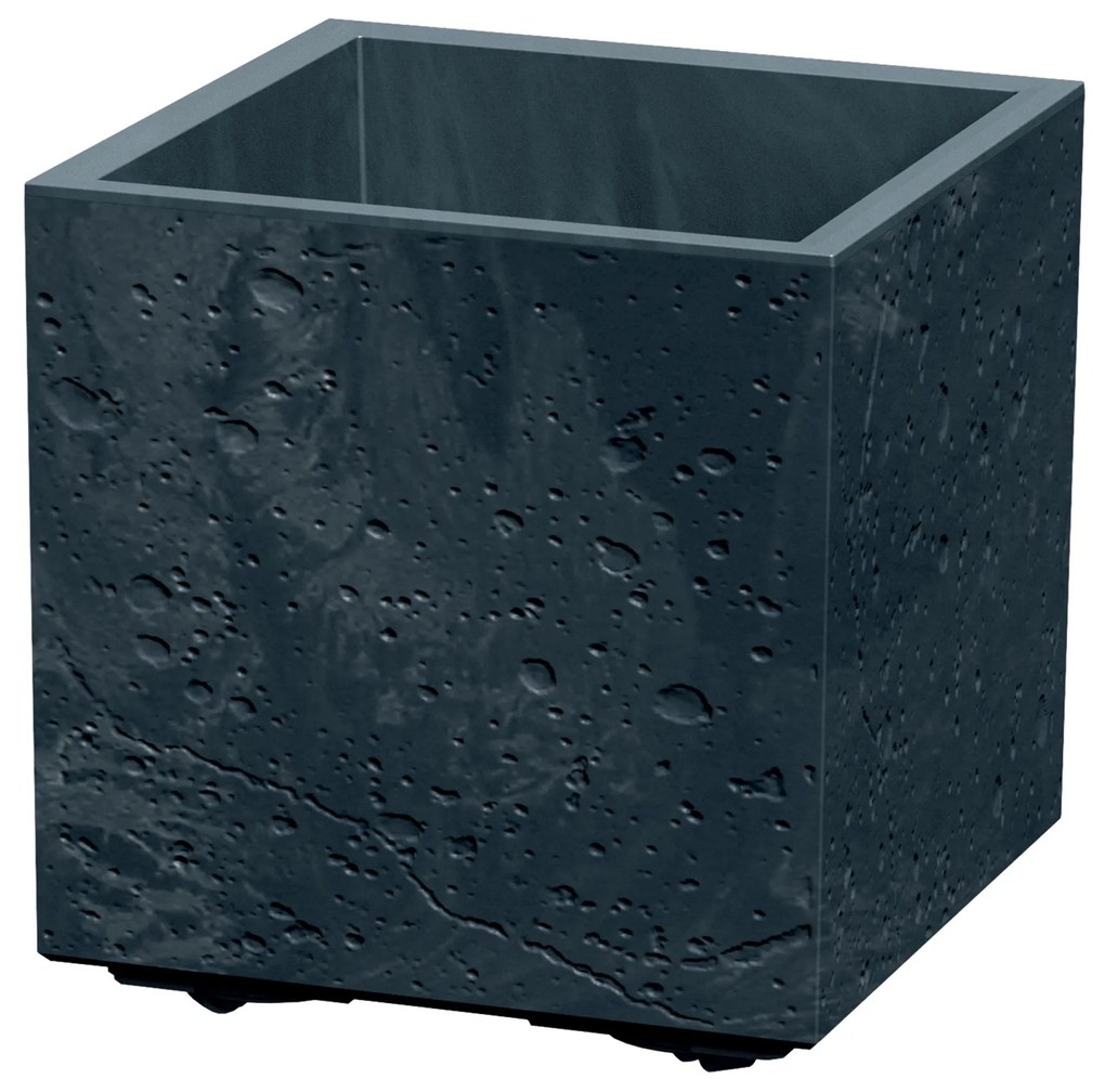 Donica Sierra Square Beton Effect 29 x 29 x 29 cm antracyt PROSPERPLAST