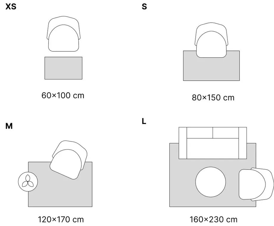 Jasnoszaro-kremowy dywan odpowiedni do prania 150x80 cm – Vitaus