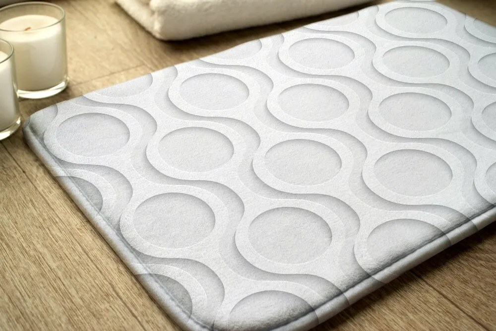 Antypoślizgowy dywanik łazienkowy Antypoślizgowy dywanik łazienkowy Koła wzór