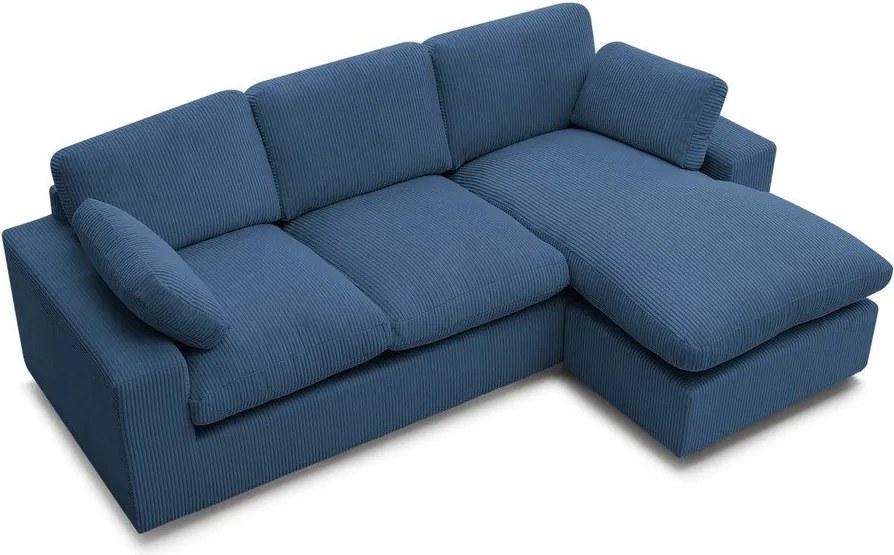 Niebieski sztruksowy narożnik Belair – Bobochic Paris