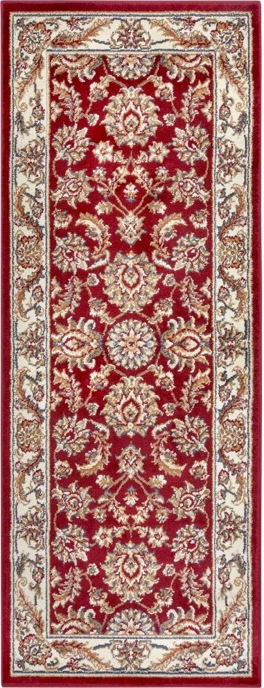 Dywan Luxor Perski Florystyczny czerwono - kremowy 80 cm x 240 cm