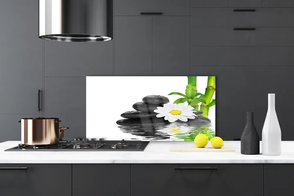 Panel Szklany Harmonijna Kompozycja Zen z Bambusem