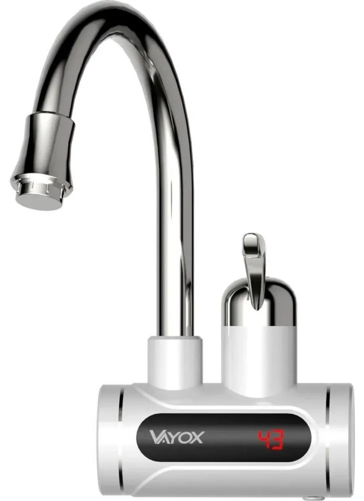 Przepływowy podgrzewacz wody z LED wyświetlaczem 3000W/230V IPX4 biały