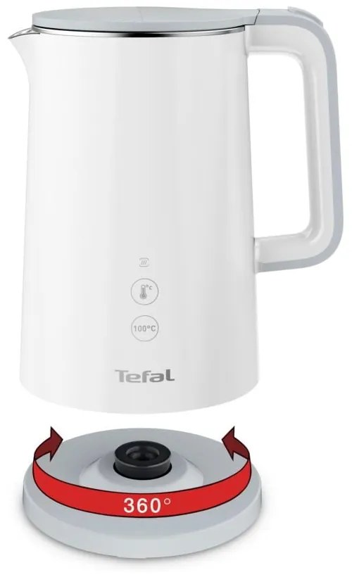 Biały czajnik elektryczny 1,5 l Sense KO693110 – Tefal