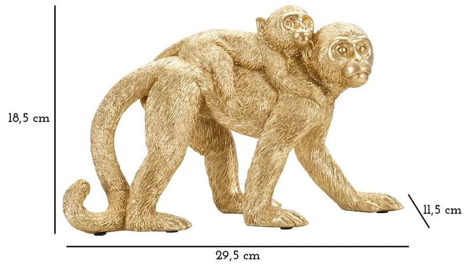 Figurka z żywicy polimerowej (wysokość 18,5 cm) Monkey Mom – Mauro Ferretti