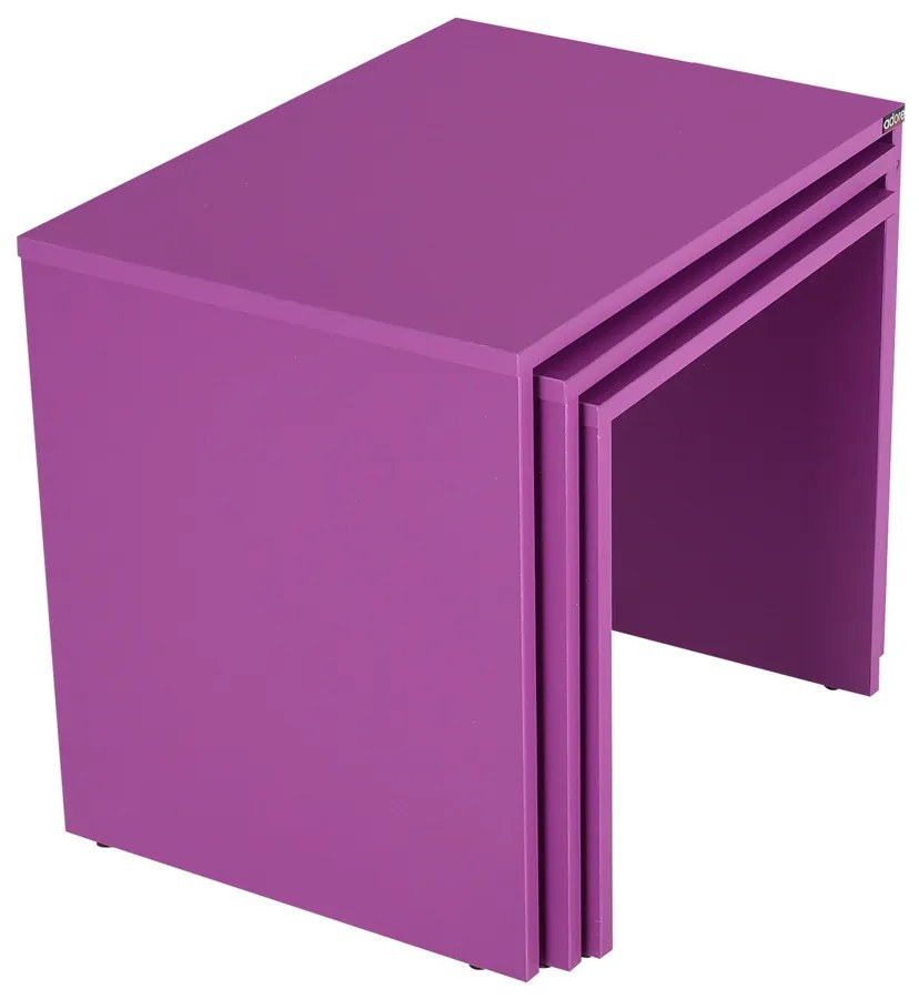 Stolik do odkładania SHP Purple, 3 szt.