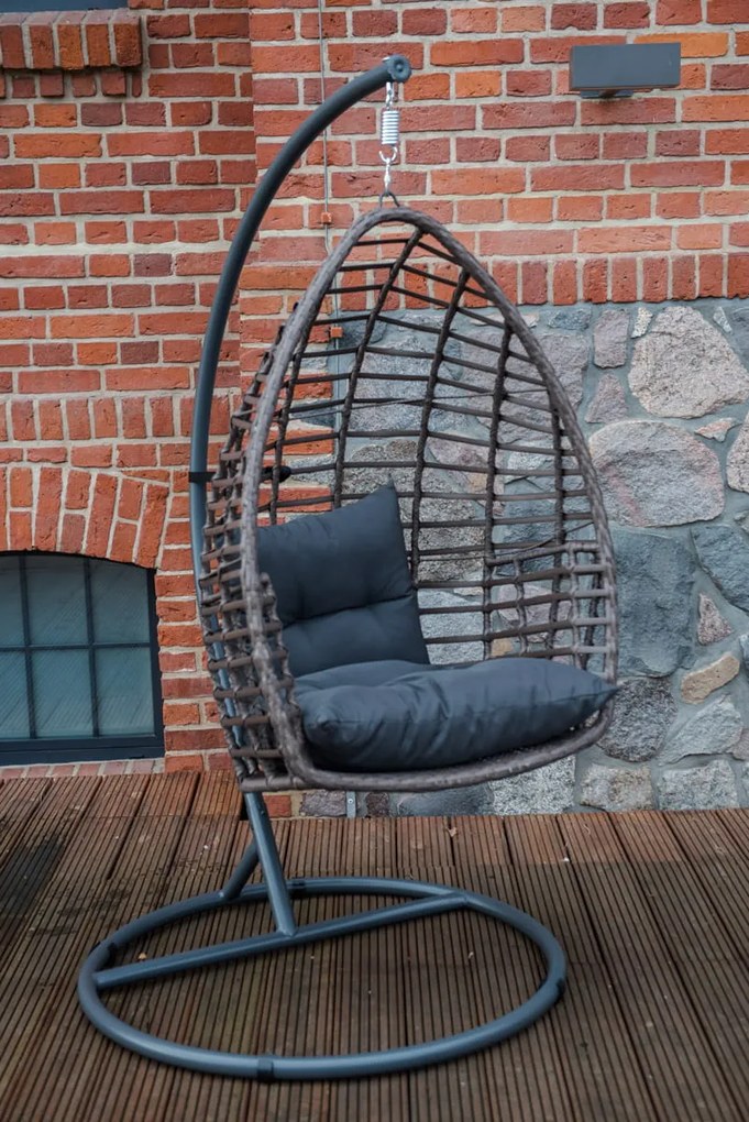 Designerski fotel wiszący na ogród Piatto