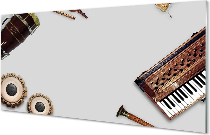 Panel szklany do Kuchni Orkiestra Instrumentów