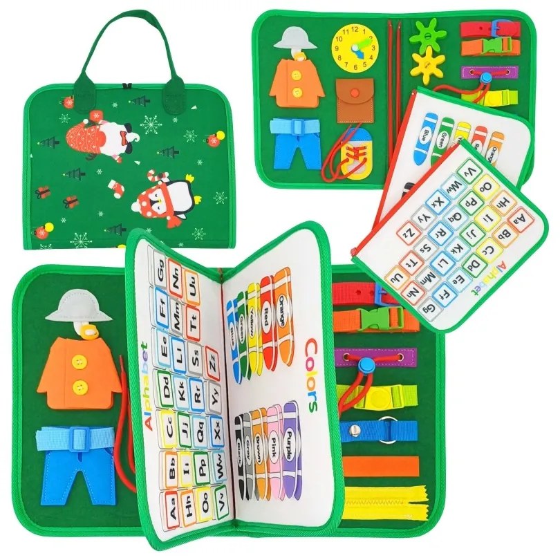 Woopie edukacyjna książeczka walizka montessori - edycja świąteczna