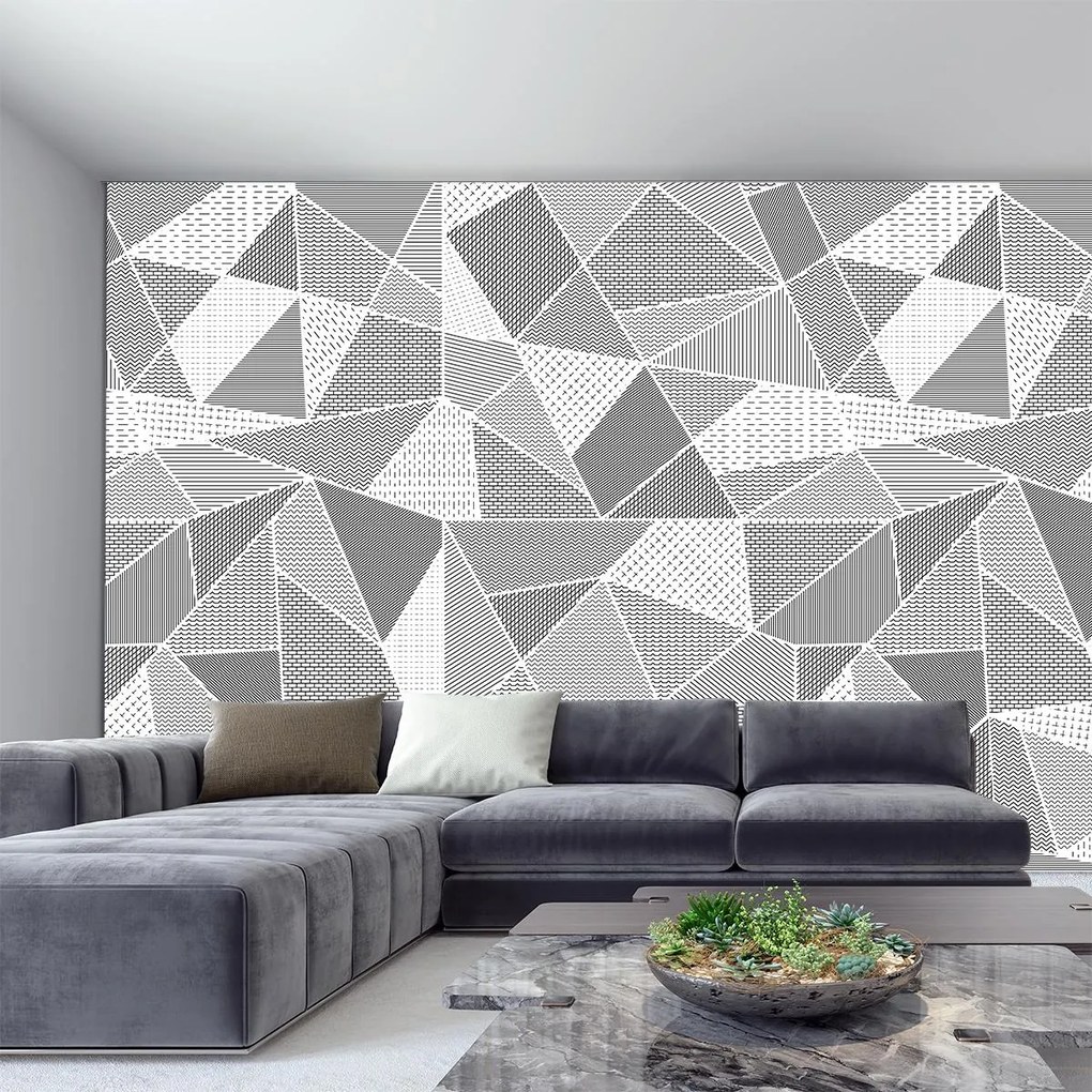 Fototapeta - Wielokąty (196x136 cm)