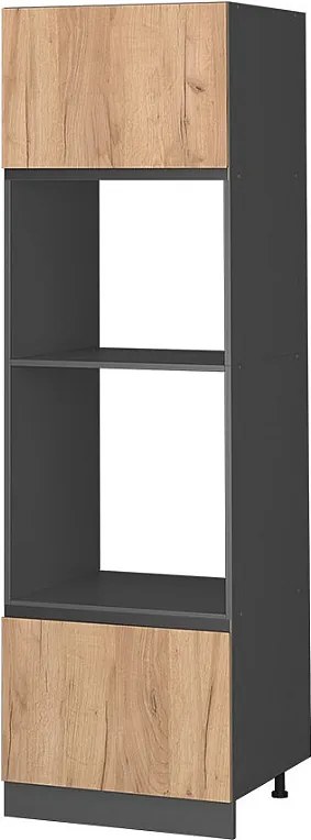 Szafka do mikrofalówki złoty dąb energetyczny 60x57.2x206.8 r-line