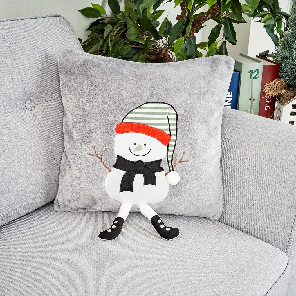 4Home Świąteczna poszewka na poduszkę Frosty Snowman, 40 x 40 cm