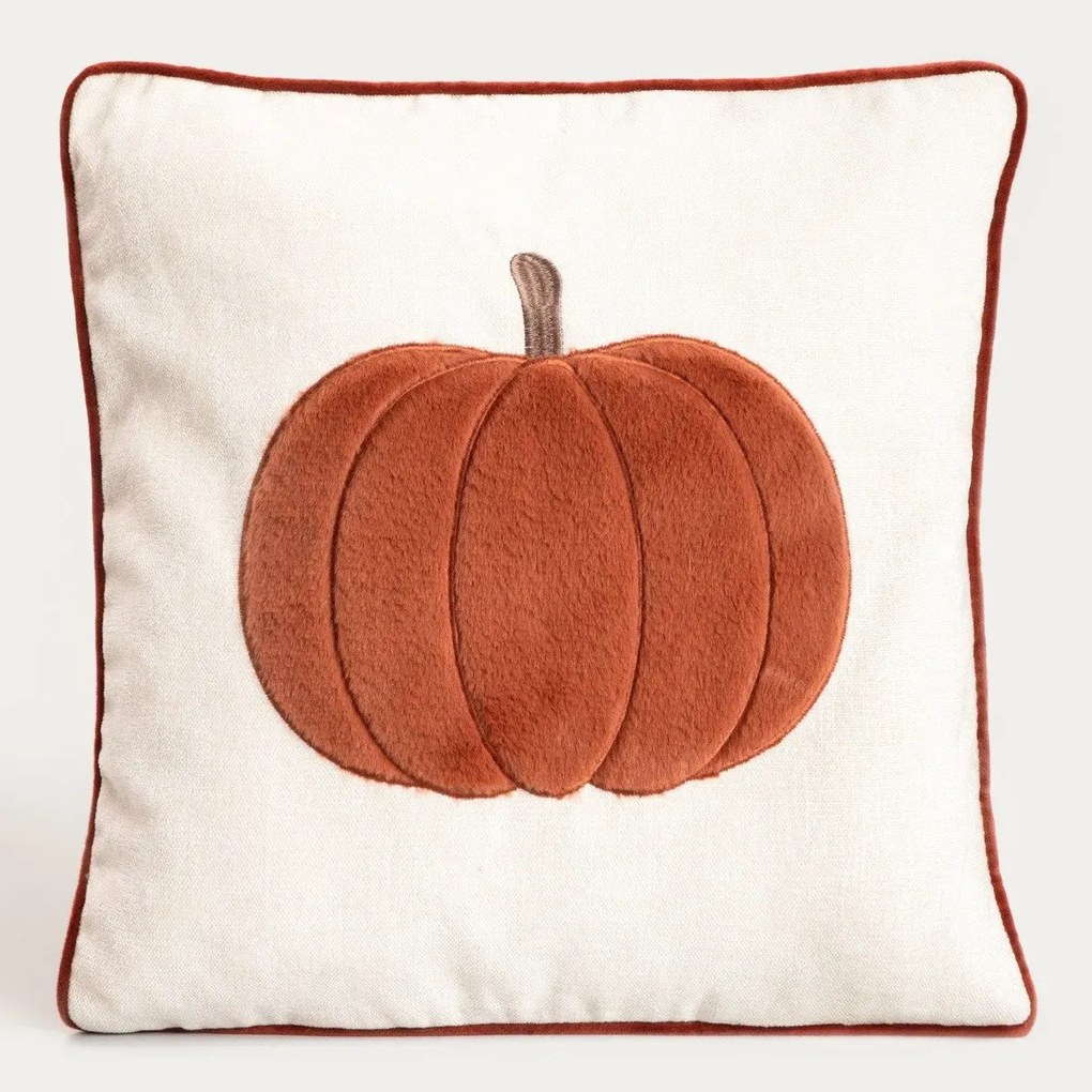 Poszewka dekoracyjna PUMPKY z ozdobną dynią 45x45 cm HOMLA