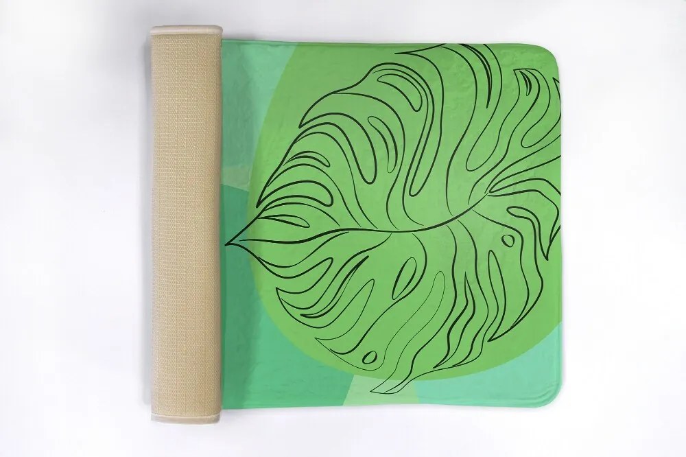 Dywanik łazienkowy antypoślizgowy Dywanik łazienkowy antypoślizgowy Monstera Liście