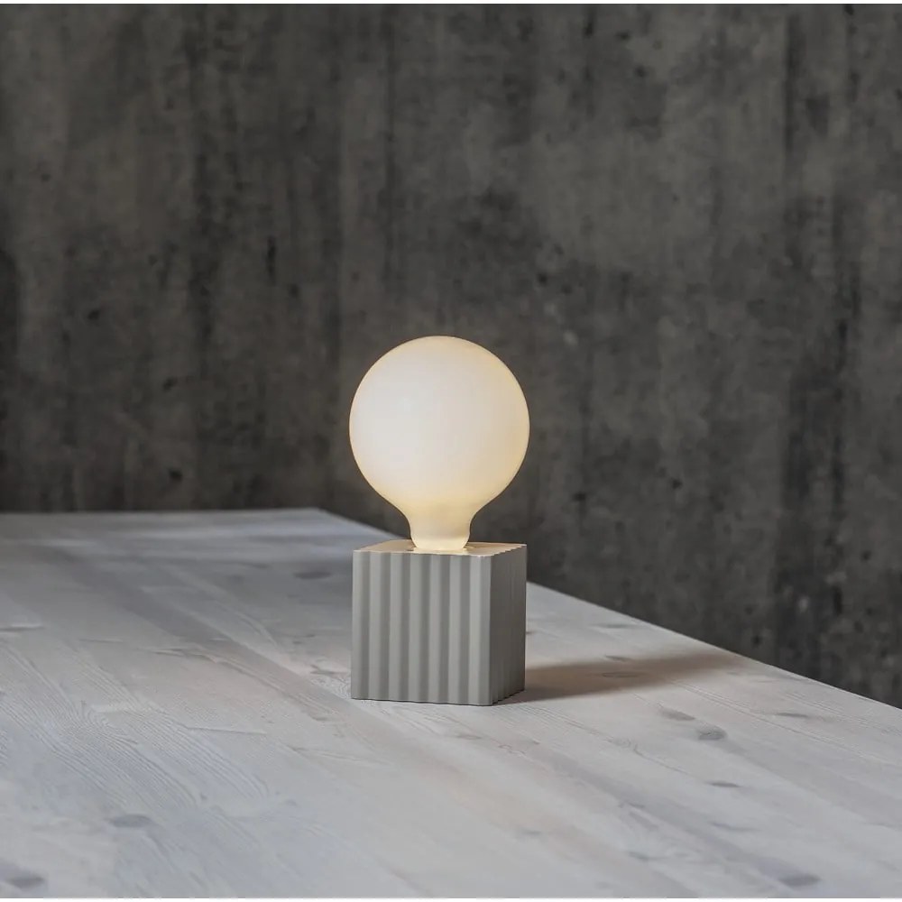 Jasnoszara podstawa lampy 10 cm Box – Star Trading
