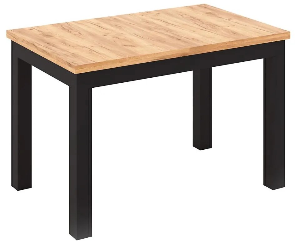 Rozkładany stół jadalniany DOO dąb artisan/czarny
