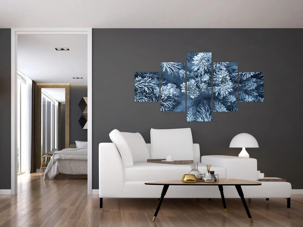 Obraz - Śnieżny las (125x70 cm)