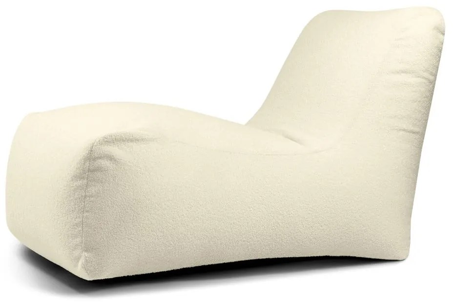 Kremowy worek do siedzenia z materiału bouclé Lounge – SLOWDOWN