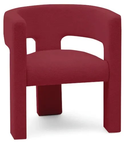 Burgundia designerski fotel ALPAH B VELVET