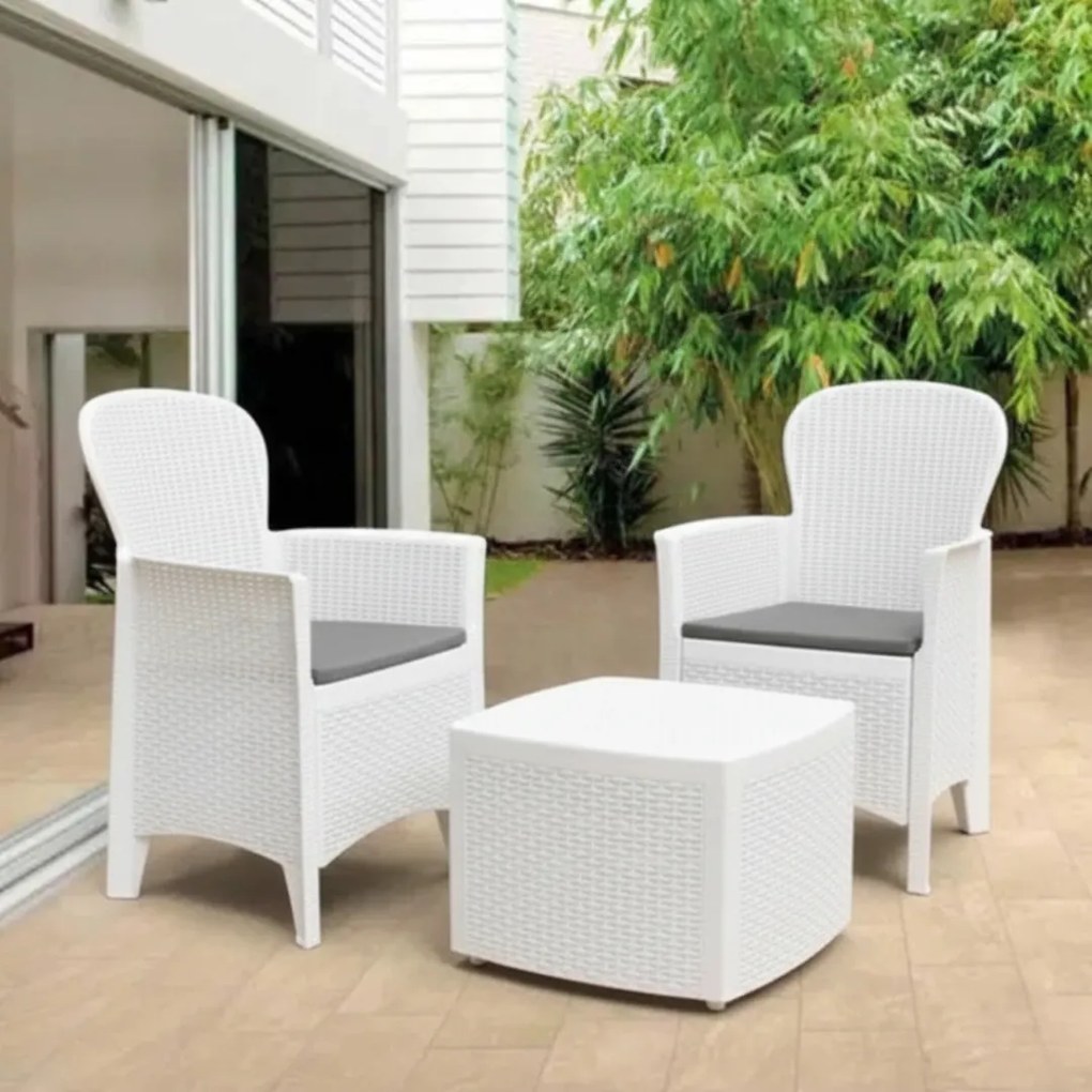 Zestaw ogrodowy TREE, 3-częściowy, biała I.P.A.E-Progarden